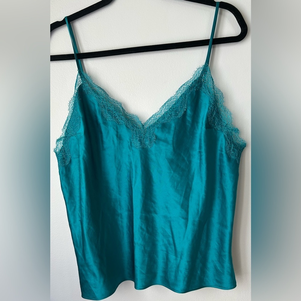 Victoria's Secret sz large Turquoise Lace Camisole